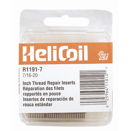 Helical Insert, 7/16-20 Thrd Sz, 6 PK